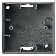 Коробка накладного монтажа c пазами для перегородок 1-местная Merten Антрацит