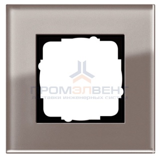 Рамка 1-ая Gira Esprit Дымчатое стекло