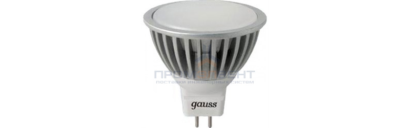 Лампа Gauss LED MR16 GU10-dim 5W SMD AC220-240V 2700K диммируемая