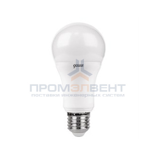 Лампа Gauss A60 12W 1150lm 3000K E27 LED 1/10/50