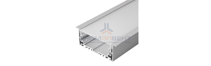 Профиль с экраном S2-LINIA94-F-2500 ANOD+OPAL