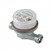 Счетчик для воды VALTEC VLF-15U-L - 1/2" (для холодной и горячей воды, без сгонов)