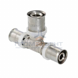 Тройник переходной VALTEC VTm.231 - 32 x 26 x 32 (прессовой, для металлопластиковых труб)