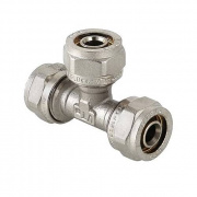 Тройник переходной VALTEC VTm.331 - 20 x 20 x 16 (винтовой, для металлопластиковых труб)