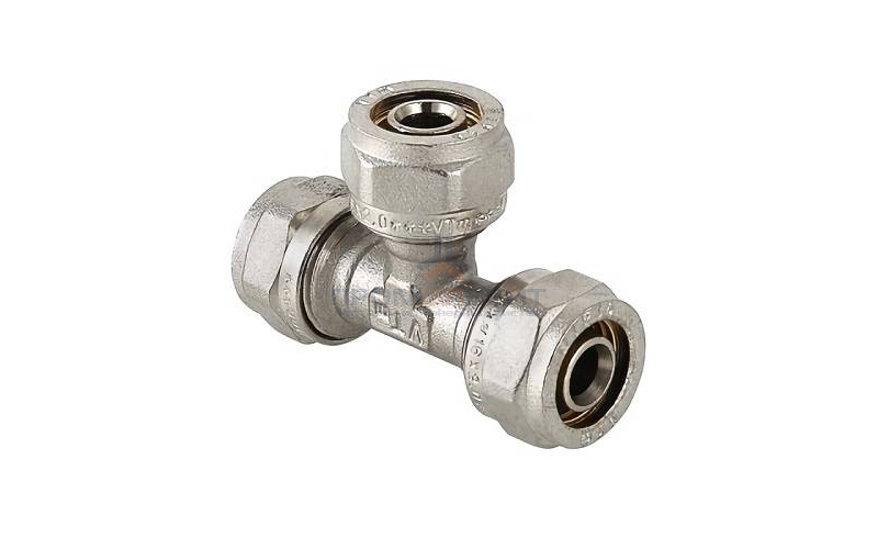 Тройник переходной VALTEC VTm.331 - 26 x 16 x 26 (винтовой, для металлопластиковых труб)