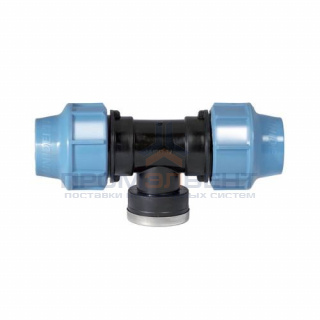 Тройник с переходом на внутреннюю резьбу UNIDELTA 1007 - 40 x 1"1/4 (винтовой, для труб ПНД)