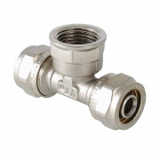 Тройник с переходом на внутреннюю резьбу VALTEC VTm.332 - 16 x 1/2" (винтовой, для металлопл.труб)