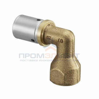 Переход на внутреннюю резьбу угловой Oventrop Cofit P - 20x2.5 x 1/2" (прессовой, бронза)