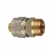 Переход на наружную резьбу STOUT - 16 x 1/2" (винтовой, для металлопластиковых труб)