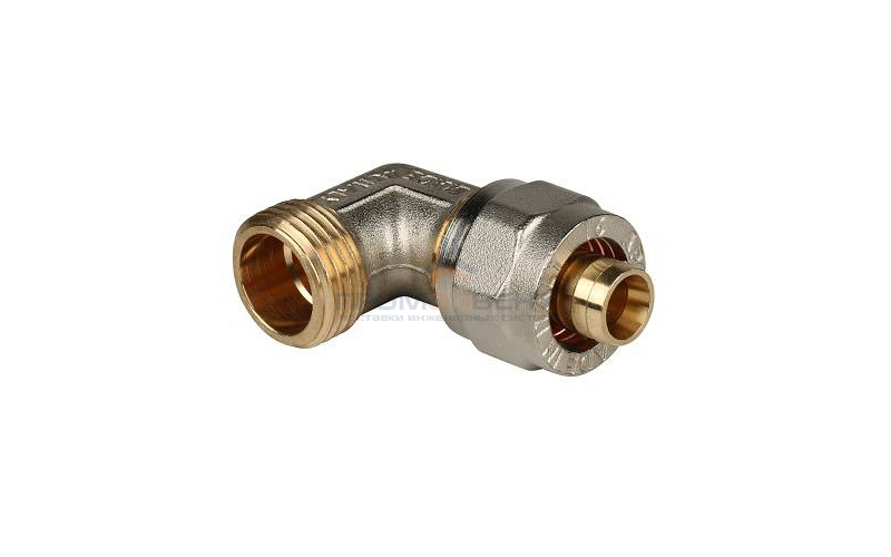 Переход на наружную резьбу угловой STOUT - 26 x 3/4