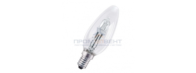 Лампа галогенная свеча Osram 64543 B ES 46W (60W) 230V E14 700lm 2000h d35x104mm