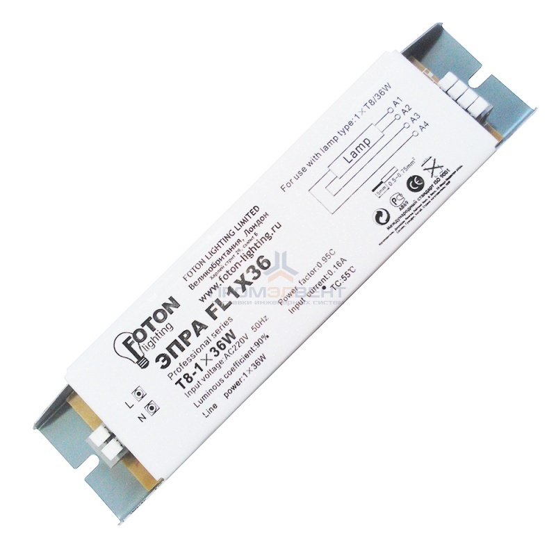 ЭПРА FOTON FL1х36W 180х40х30mm