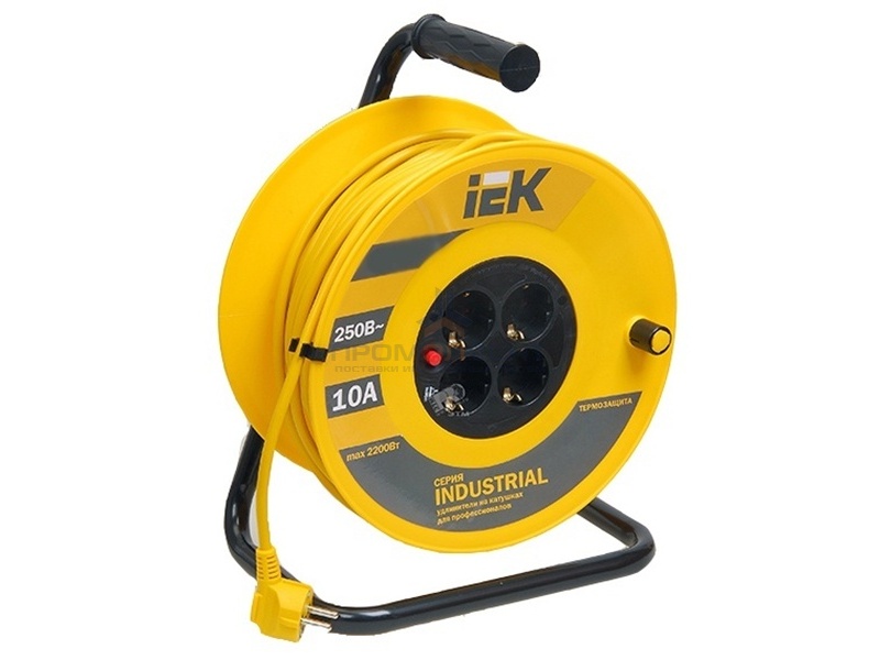 Удлинитель на катушке IEK 